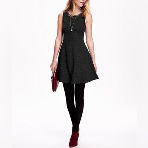 Old Navy Fit & Flare Speckled French Terry Dress. Pre-Owned.
